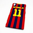 Barcelona Neymar Football Shirt Style Mobile Phone Cover Case for Sony Xperia Z1 - Non Fade, Hard We