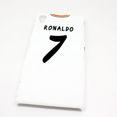 Real Madrid Ronaldo Football Shirt Mobile Phone Cover Case for Sony Xperia Z1 - Non Fade, Hard Weari