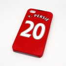 Manchester United Van Persie Football Shirt Style Mobile Phone Cover Case for iPhone 4/4s- Non Fade, Hard Wearing