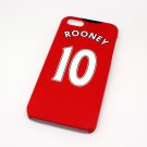 Manchester United Rooney Football Shirt Style Mobile Phone Cover Case for iPhone 5/5s- Non Fade, Hard Wearing Rub