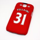 Manchester United Fellaini Football Shirt Style Mobile Phone Cover Case for  Samsung Galaxy S3- Non Fade, Hard We