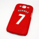 Liverpool FC Suarez Football Shirt Style Mobile Phone Cover Case for  Samsung Galaxy S3- Non Fade, Hard Wearing R