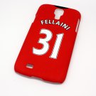 Manchester United Fellaini Football Shirt Style Mobile Phone Cover Case for  Samsung Galaxy S4- Non Fade, Hard We
