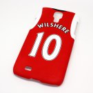 Arsenal FC Wilshere Football Shirt Style Mobile Phone Cover Case for  Samsung Galaxy S4- Non Fade, Hard Wearing R