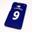 Chelsea FC Torres Football Shirt Style Mobile Phone Cover Case for  HTC One M7- Non Fade, Hard Wearing Rubberised