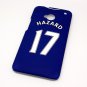 Chelsea FC Hazard Football Shirt Style Mobile Phone Cover Case for  HTC One M7- Non Fade, Hard Wearing Rubberised