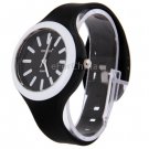 Waterproof Watch with Watch Hand & TPU Watchband (Black)