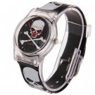 Skull Heads Pattern Cartoon Style Three Degrees of Waterproof Japan Quartz Watch