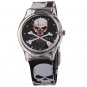 Skull Heads Pattern Cartoon Style Three Degrees of Waterproof Japan Quartz Watch
