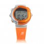 Plastic Digital Watch with Pulse Calculating Calories Burned Function (Orange)