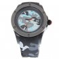 Disruptive Pattern Sport Watch with Silicone Watchband (Gray)