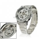 Stainless Steel Auto Mechanical Wrist Watch with See Through Interior