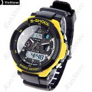 Digital Watch New 50M Waterproof Silicone Quartz Analog Timepiece ALIKE Fashion Yellow