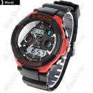 Digital Watch New 50M Waterproof Silicone Quartz Analog Timepiece ALIKE Fashion Red