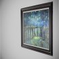 Van Gogh Starry Night over Rone Black Frame 30"X36"