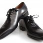 Paul Parkman Men's Black Leather Oxfords (ID#018)