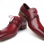 Paul Parkman Men's Ghillie Lacing Side Handsewn Dress Shoes (ID#022)