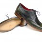 Paul Parkman Men's Wingtip Oxford Floater Leather Green (ID#023)