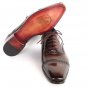 Paul Parkman Men's Captoe Oxfords Anthracite Brown (ID#024)