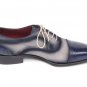 Paul Parkman Men's Captoe Oxfords Navy / Beige (ID#024)