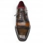 Paul Parkman Men's Captoe Oxfords Camel & Olive (ID#024)