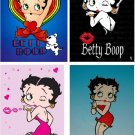 Lot Of 12 Betty Boop Fabric Panel Quilt Squares