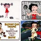 Lot Of 12 Betty Boop III Fabric Panel Quilt Squares