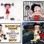 Lot Of 12 Betty Boop III Fabric Panel Quilt Squares