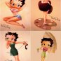 Lot Of 12 Betty Boop Look Fabric Panel Quilt Squares