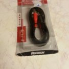 6ft Recoton stereo 2-RCA premium gold plated audio cable connect inputs outputs