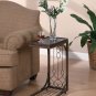 Snack Table end table Burnished Copper Base Traditional design decor family