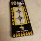 10 teal ight burns 4 hours decoration warm food home kosher for shabbat candle