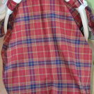 Red Plaid Car seat Canopy