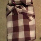 Maroon Plaid Nursing Cover