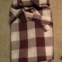 Maroon Plaid Nursing Cover