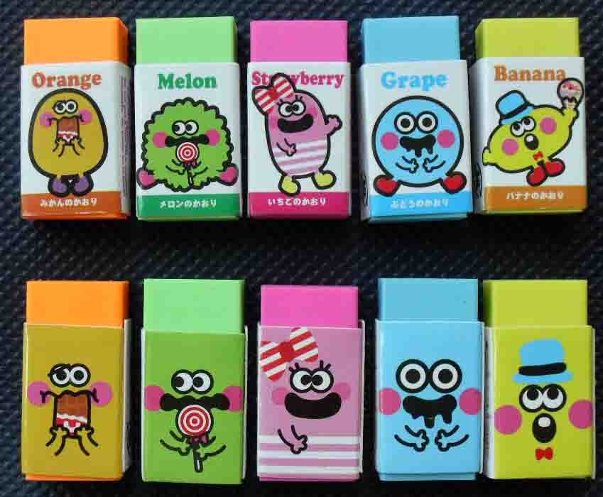 Fruit Scented Eraser Mini Rubber 10pcs