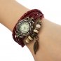 Women's Leaf Style Leather watch