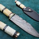 Astonishing Custom Hand Made Marvelous Damascus Steel Hunting Knife (HK-27)
