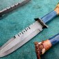 Astonishing Custom Hand Made Damascus Steel Hunting Bowie Knife (HK-266)