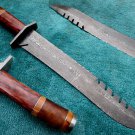 Astonishing Custom Hand Made Damascus Steel Hunting Bowie Knife (HK-267)