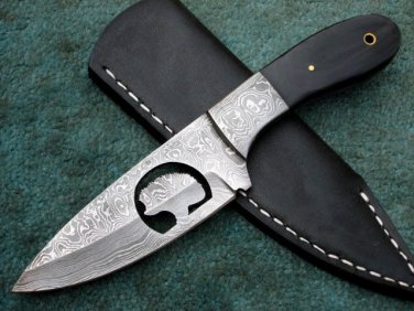 BEAUTIFUL CUSTOM MADE HANDMADE DAMASCUS STEEL FULL TANG KNIFE  (HK-252-11)