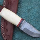 HANDMADE CUSTOM MANUFACTURED DAMASCUS STEEL SKINNER KNIFE (HK-60)