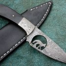 CUSTOM MADE ONE OF A KIND HANDMADE DAMASCUS STEEL FULL TANG HUNTING KNIFE
