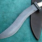 BEAUTIFUL HANDMADE CUSTOM MANUFACTURED DAMASCUS STEEL HUNTING BOWIE KNIFE