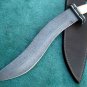 BEAUTIFUL HANDMADE CUSTOM MANUFACTURED DAMASCUS STEEL HUNTING BOWIE KNIFE