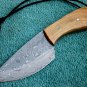 HANDMADE CUSTOM MANUFACTURED DAMASCUS STEEL SKINNING KNIFE (HK-252)