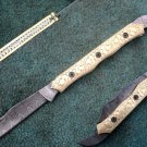 HANDMADE CUSTOM MADE DAMASCUS STEEL FOLDING KNIFE WITH HAND ENGRAVED HANDLE