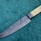 HANDMADE CUSTOM MANUFACTURED  DAMASCUS STEEL SKINNING KNIFE (HK-260)