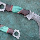 CUSTOM MADE  HANDMADE DAMASCUS STEEL FULL TANG WCHSK KARAMBIT KNIFE (HK-478)