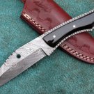 HANDMADE CUSTOM MANUFACTURED BEAUTIFUL FULL TANG DAMASCUS STEEL HUNTING KNIFE